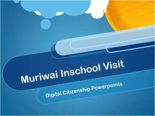 Muriwai Inschool Visit