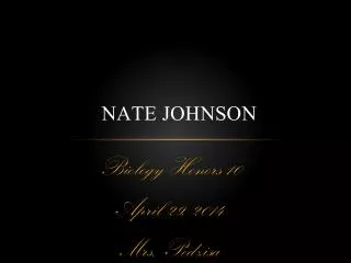 Nate johnson