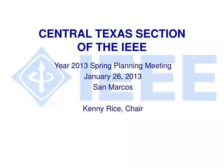 central texas section of the ieee