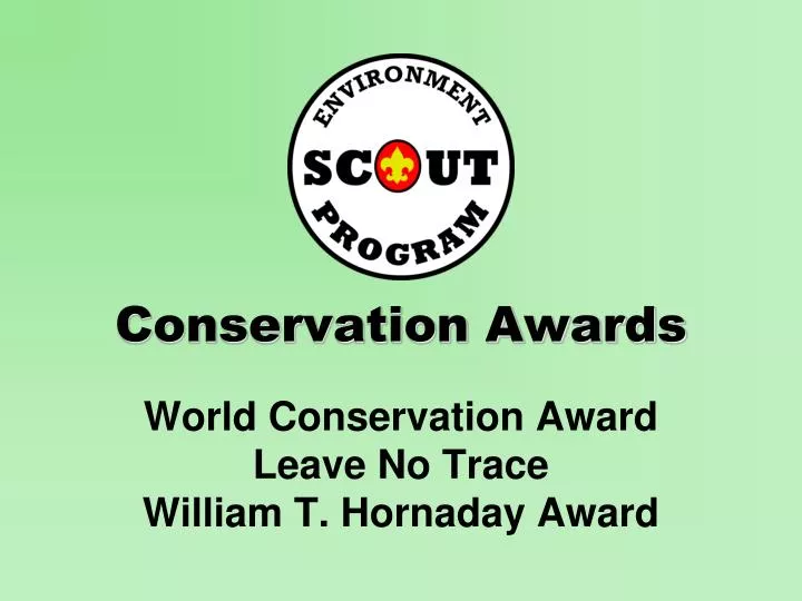 conservation awards