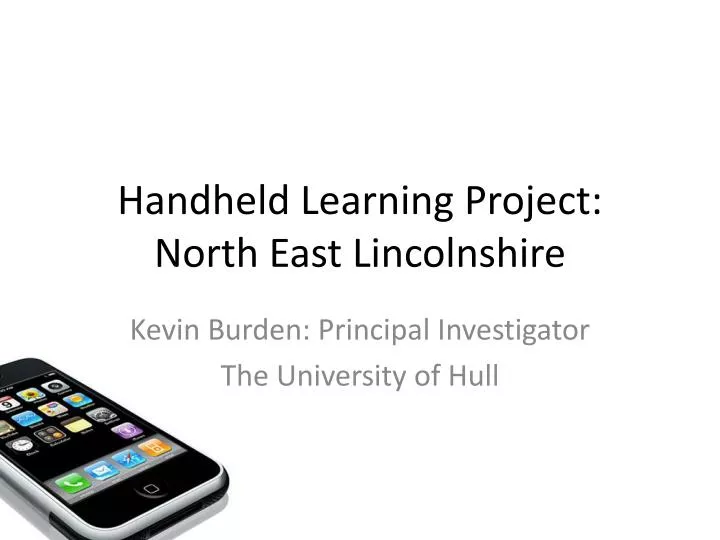 handheld learning project north east lincolnshire