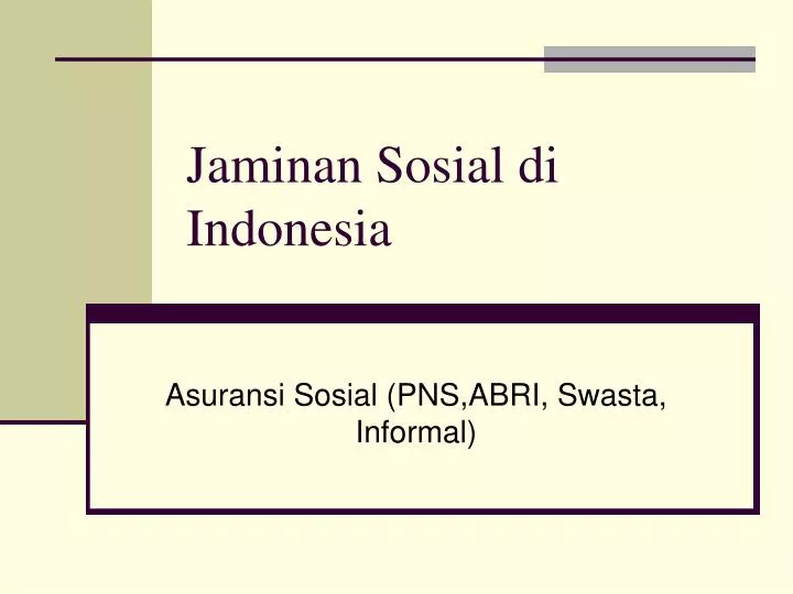 jaminan sosial di indonesia
