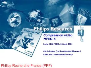 Compression vidéo MPEG-4
