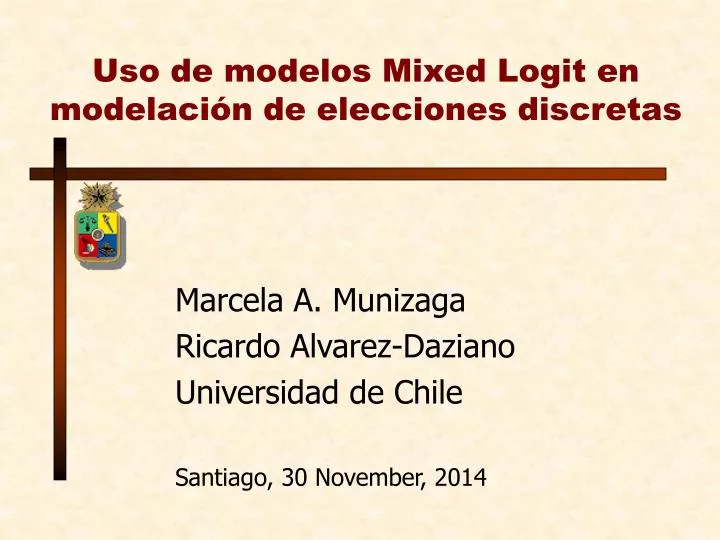 uso de modelos mixed logit en modelaci n de elecciones discretas