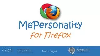 MePersonality for Firefox