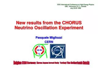 New results from the CHORUS Neutrino Oscillation Experiment