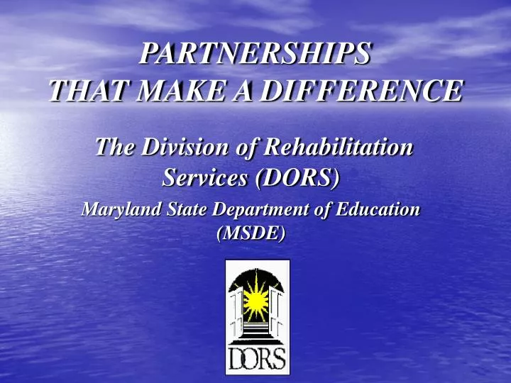 partnerships that make a difference