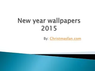 Latest wallpapers of new year