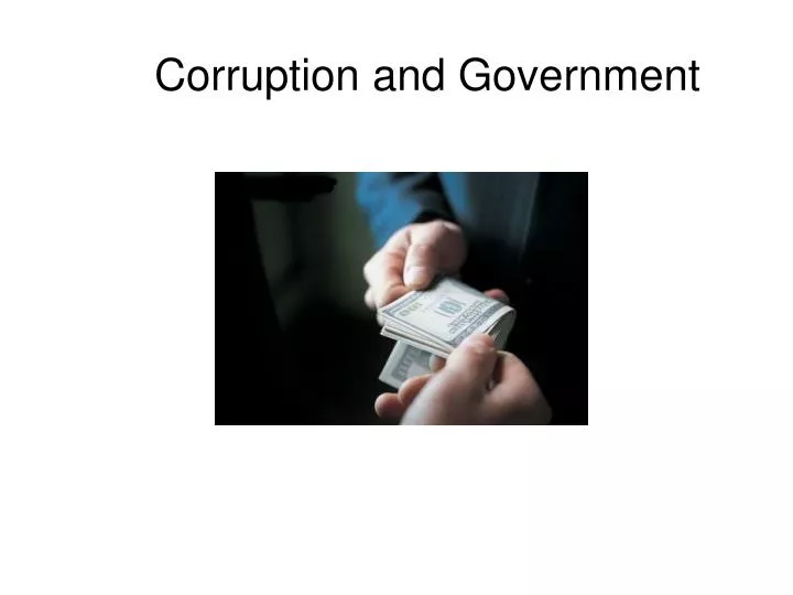 corruption and government
