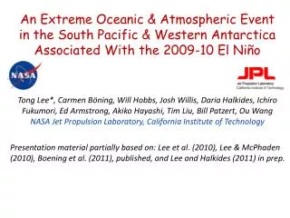 An Extreme Oceanic &amp; Atmospheric Event in the South Pacific &amp; Western Antarctica