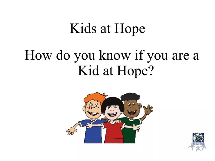 kids at hope