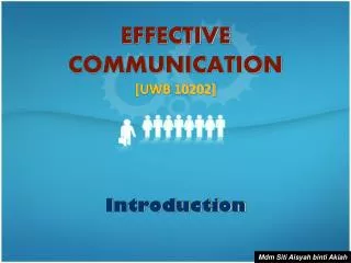 EFFECTIVE COMMUNICATION [UWB 10202]