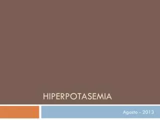 hiperpotasemia