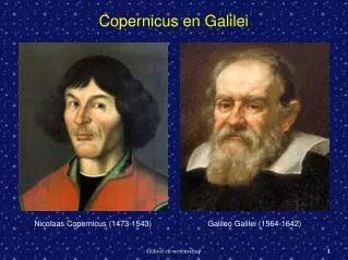 Copernicus en Galilei