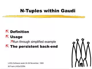 N-Tuples within Gaudi