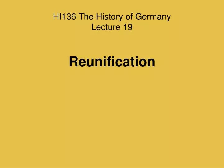 hi136 the history of germany lecture 19