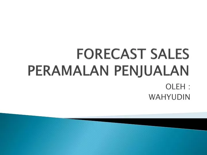 forecast sales peramalan penjualan