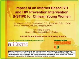 Impact of an Internet Based STI and HIV Prevention Intervention