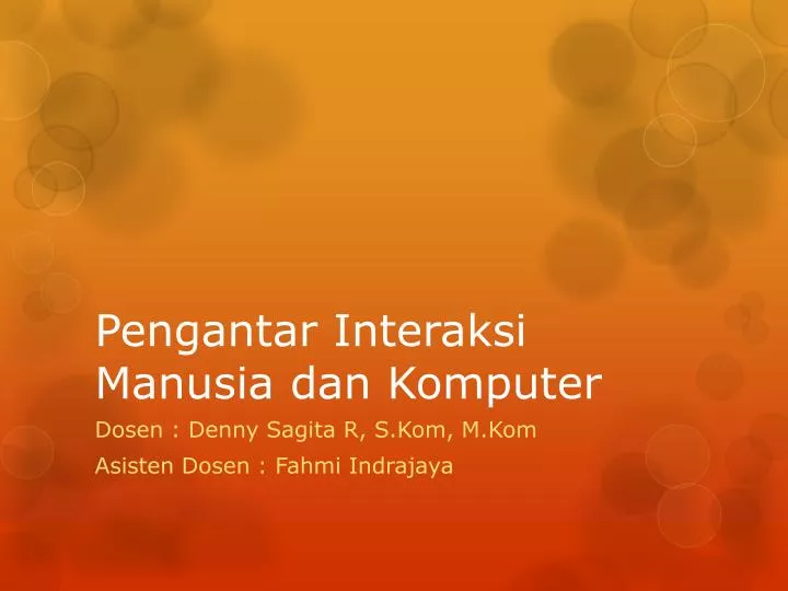 pengantar interaksi manusia dan komputer