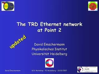The TRD Ethernet network at Point 2