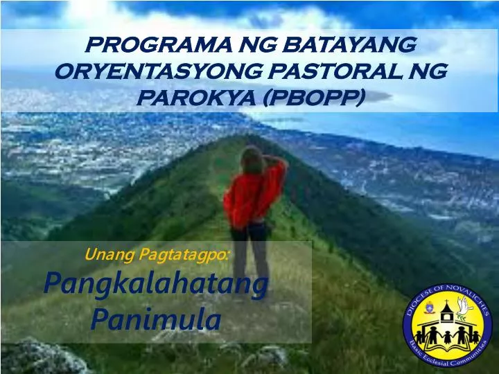programa ng batayang oryentasyong pastoral ng parokya pbop p