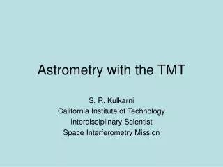Astrometry with the TMT
