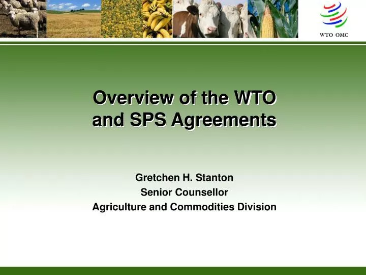 overview of the wto and sps agreements