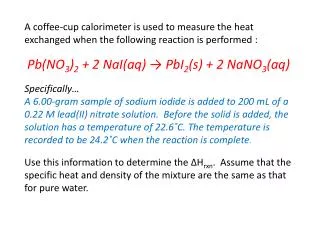 Calorimeter problem