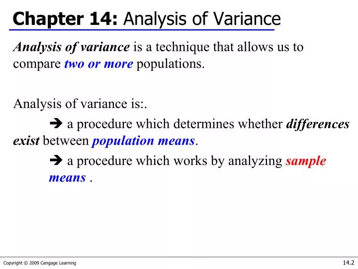 chapter 14 analysis of variance