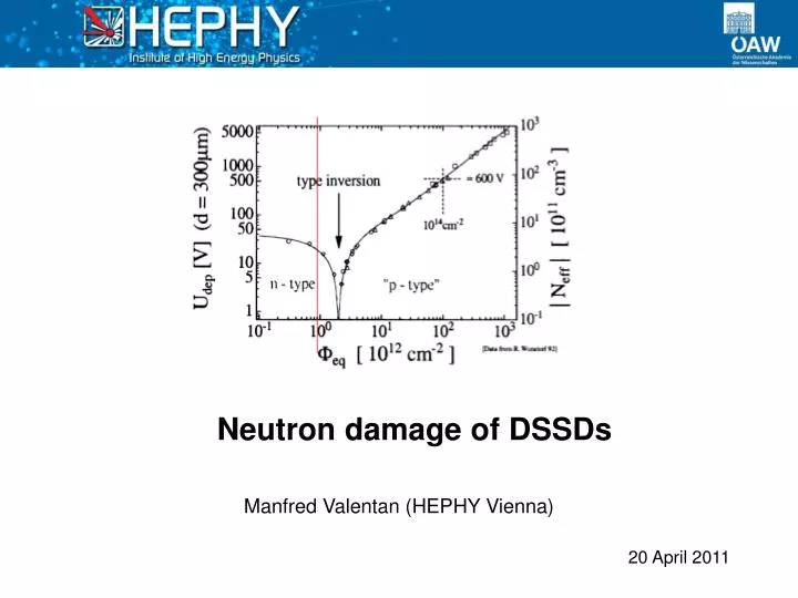 neutron damage of dssds