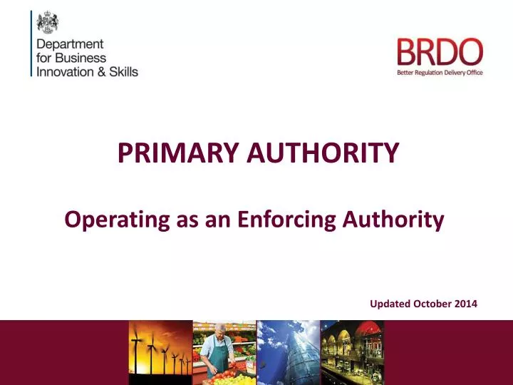primary authority