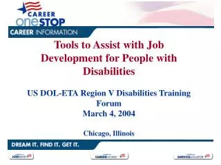 Tools to Assist with Job Development for People with Disabilities