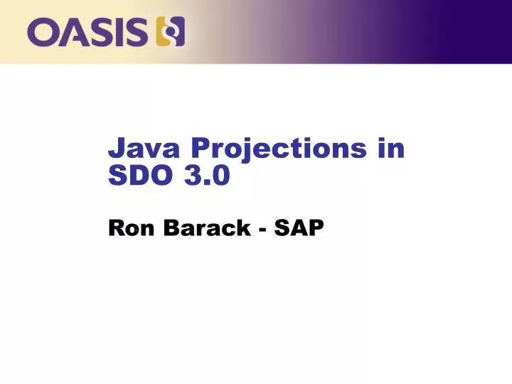 java projections in sdo 3 0 ron barack sap