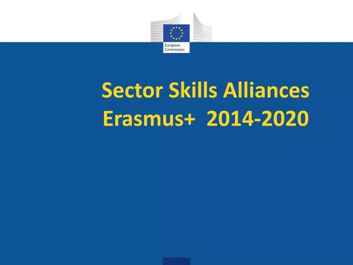sector skills alliances erasmus 2014 2020
