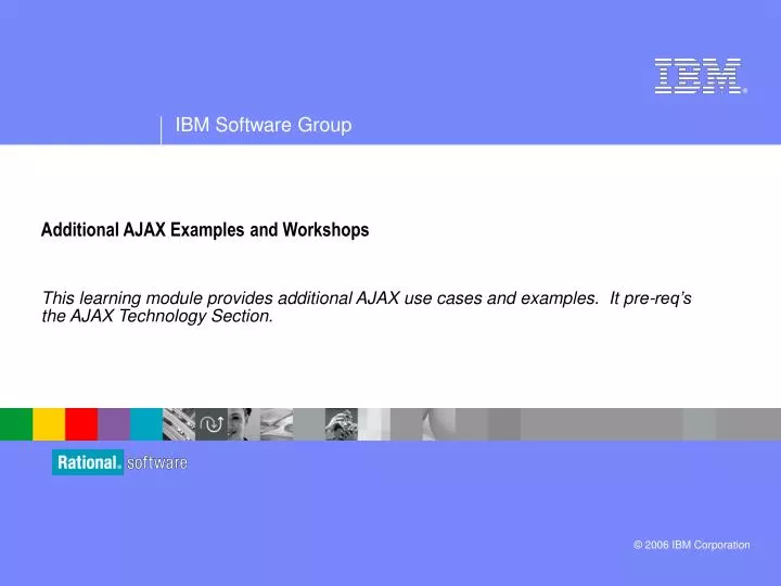 additional ajax examples and workshops