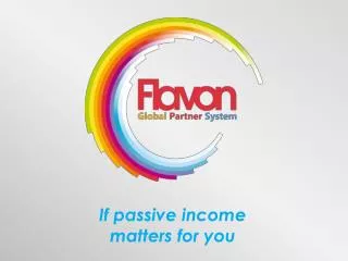 If passive income matters for you