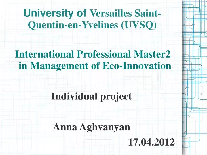 university of versailles saint quentin en yvelines uvsq