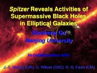 Spitzer Reveals Activities of Supermassive Black Holes in Elliptical Galaxies