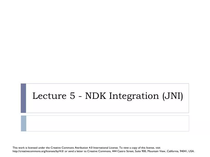 lecture 5 ndk integration jni