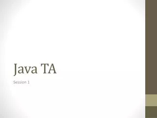 Java TA