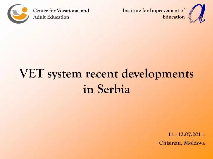 vet system recent developments in serbia