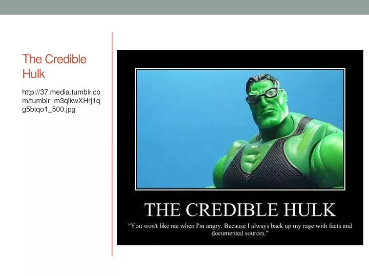 the credible hulk