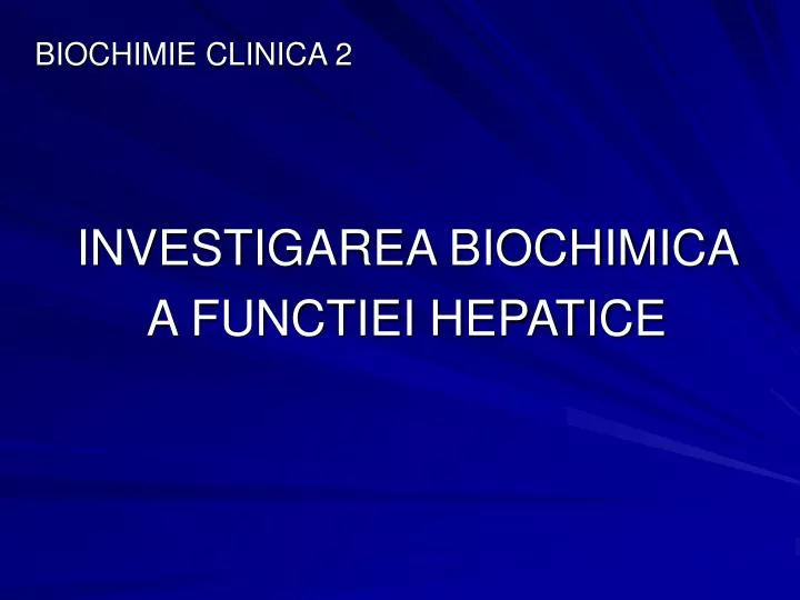biochimie clinica 2