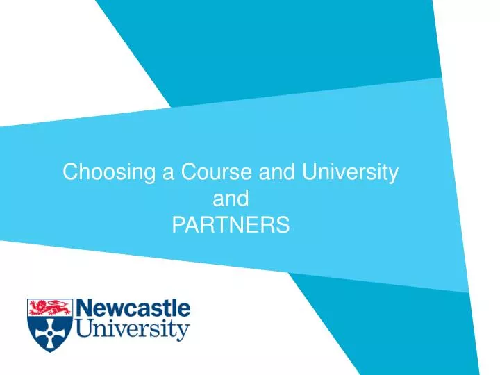 choosing a course and university and partners