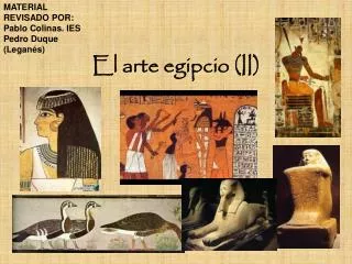 El arte egipcio (II)