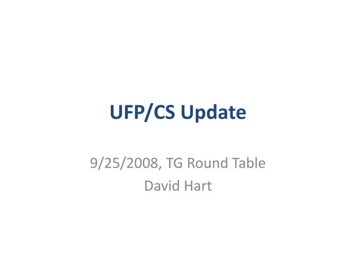 ufp cs update