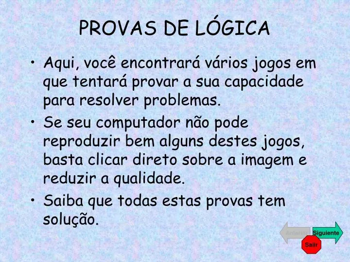 Esquema para resolver problemas de lógica