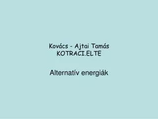 Kovács - Ajtai Tamás KOTRACI.ELTE