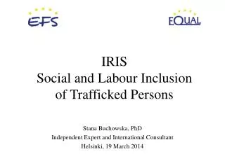 IRIS Social and Labour Inclusion of Trafficked Persons
