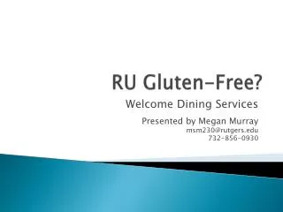 RU Gluten-Free?